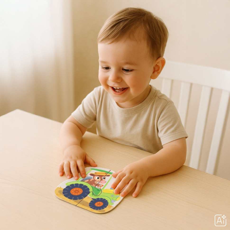 Детский пазл 4 в 1