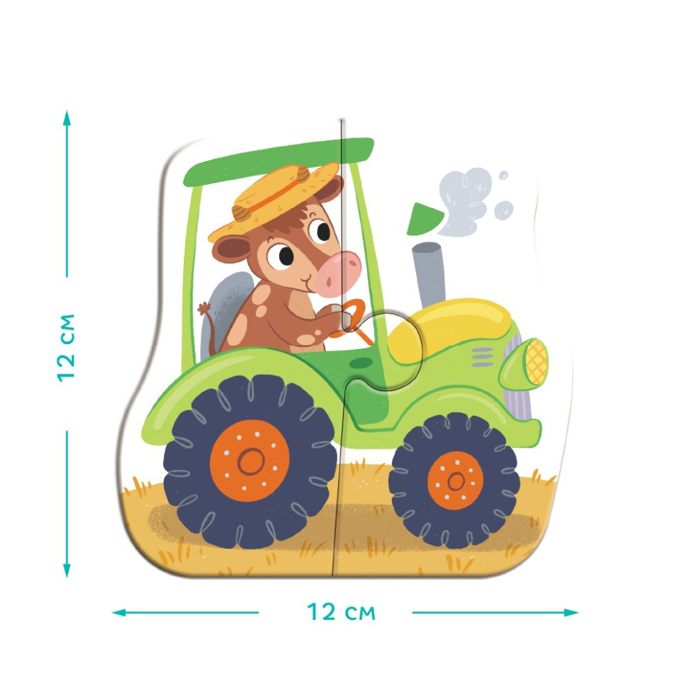 Детский пазл 4 в 1