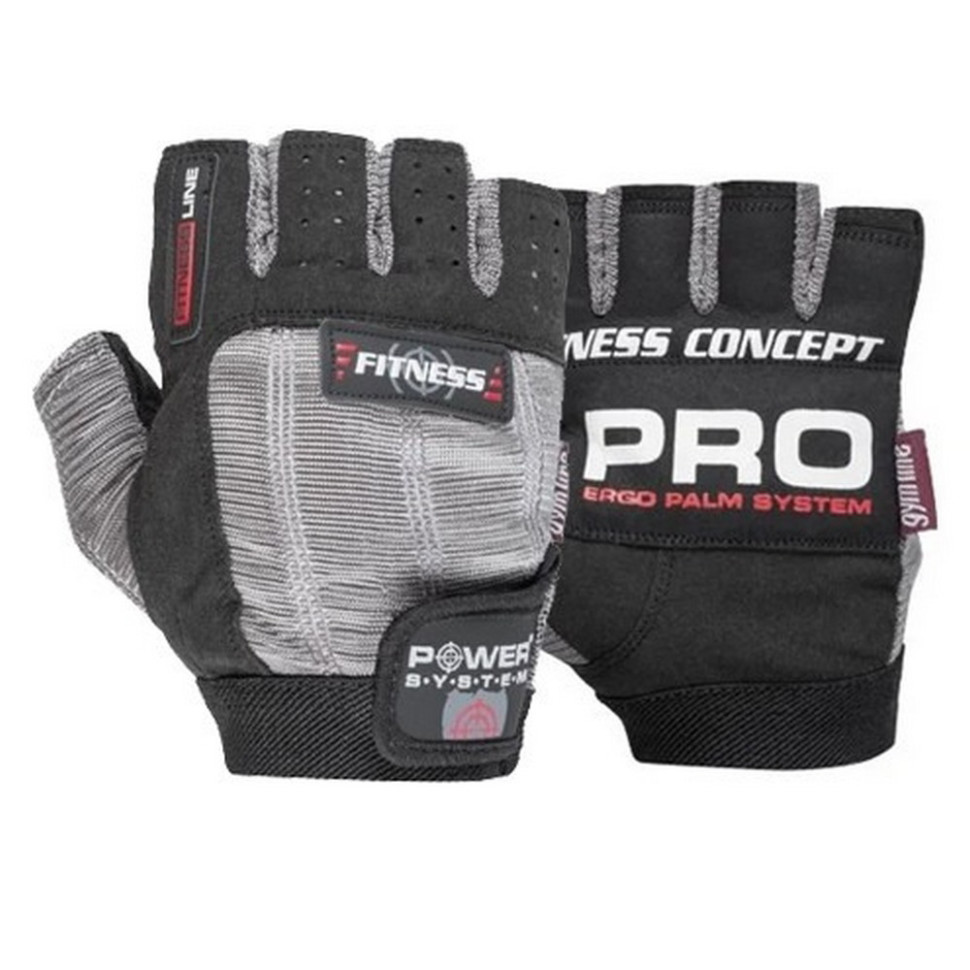 Рукавички для фітнесу Fitness Power System PS-2300_S_Black-grey, S 18 см