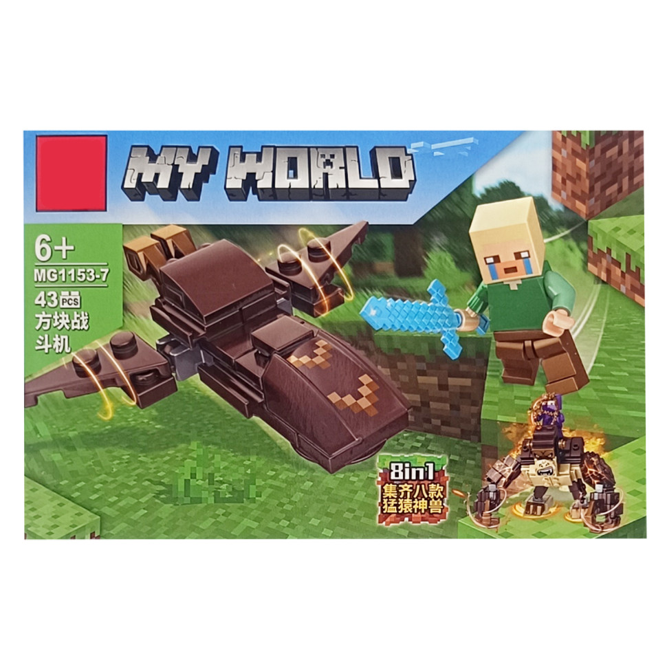 Дитячий конструктор «MINECRAFT» Bambi 1153-7, 43 деталі