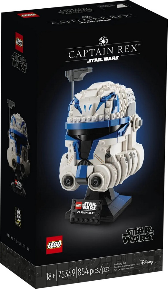 Конструктор Star Wars™ Шолом капітана Рекса LEGO 75349, 854 детали