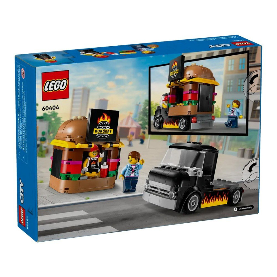 Конструктор Грузовик с гамбургерами LEGO 60404, 194 детали