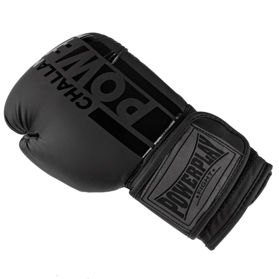 Боксерские перчатки 3086 Matt Challenger PowerPlay PP_3086_16oz_Black, размер 16 унций