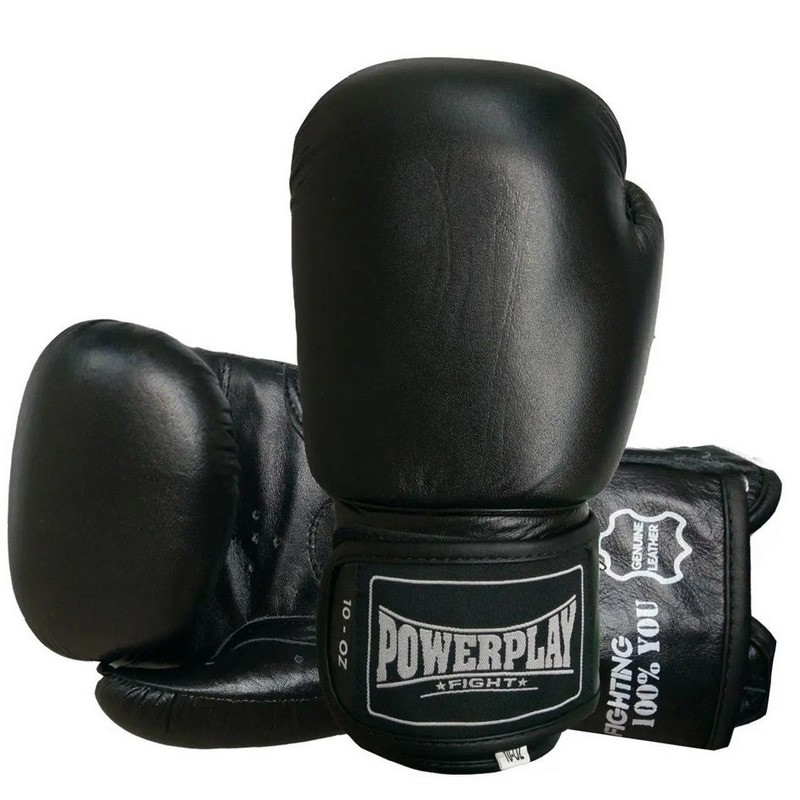 Боксерские перчатки 3088 Impulse PowerPlay PP_3088_14oz_Black, Черные (натуральная кожа) 14 унций