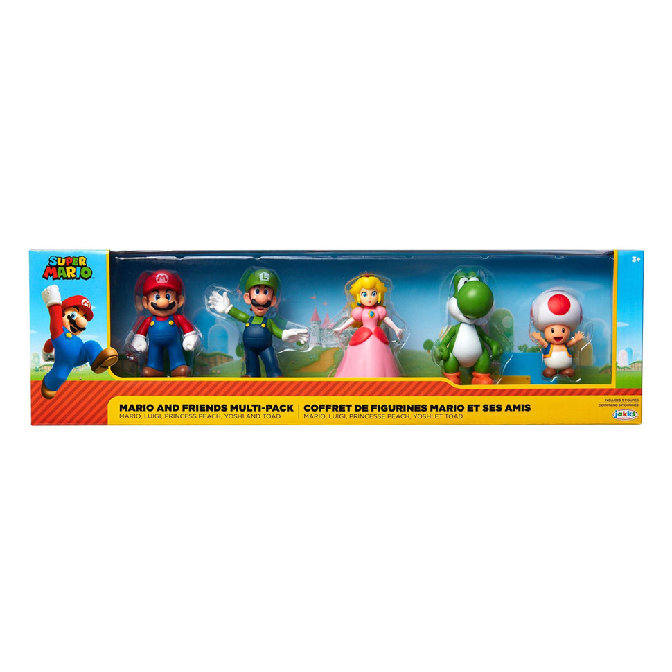 Набор эксклюзивных игровых фигурок МАРИО И ДРУЗЬЯ SUPER MARIO 400904, 6 см