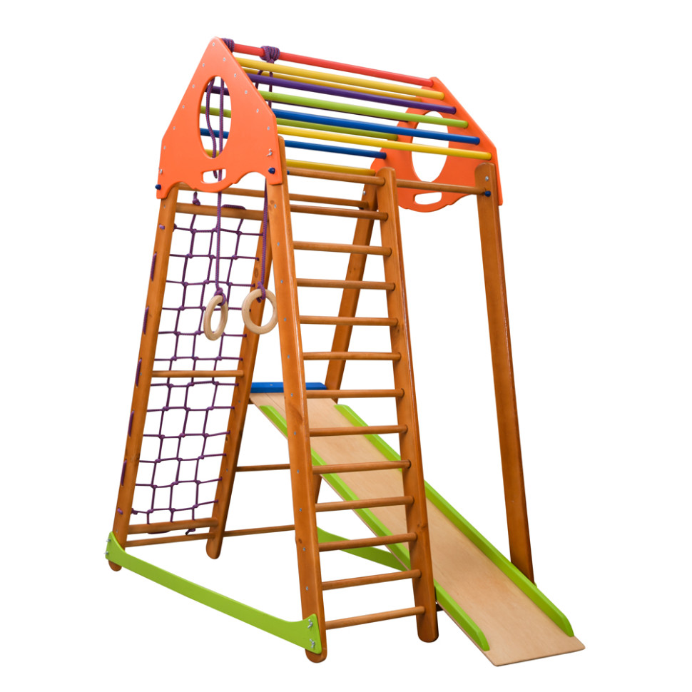Дитячий спортивний комплекс SportBaby BambinoWood з кільцями