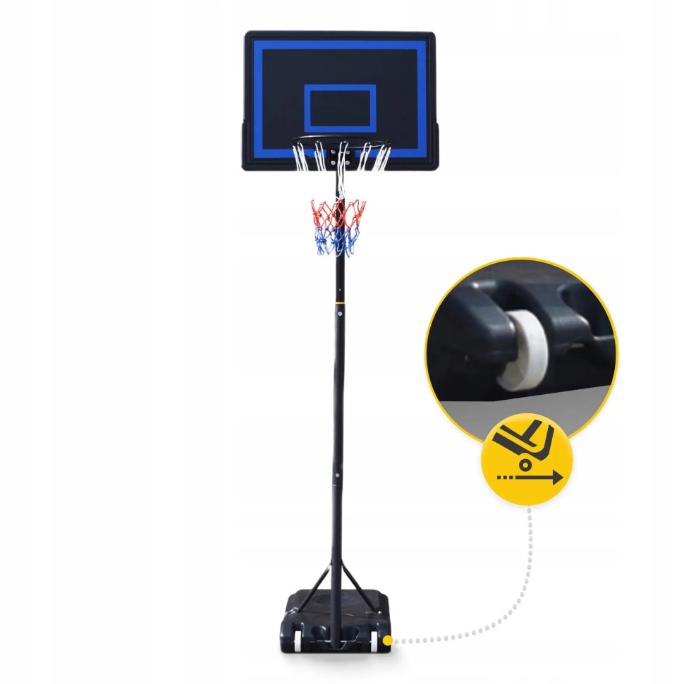 Баскетбольна мобільна стійка Junior Falcon BASKET02, 1.6-2.1 м