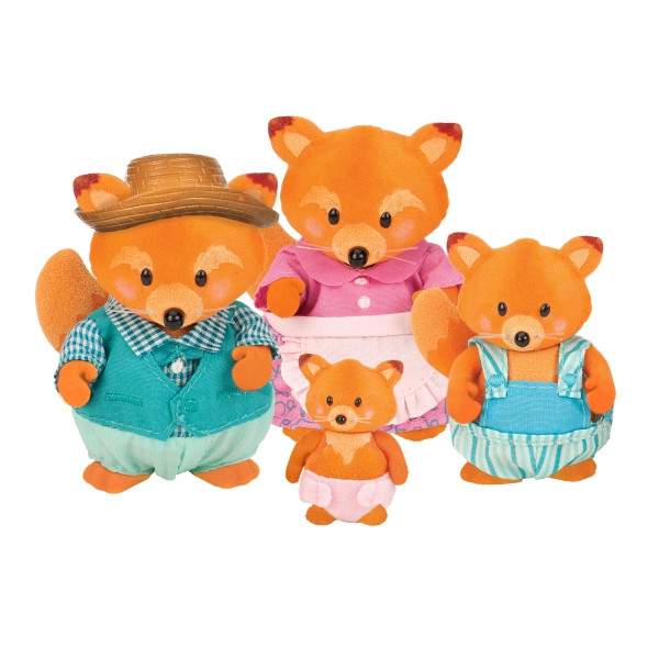 Набор фигурок Li'l Woodzeez Семья Лисичек 6483