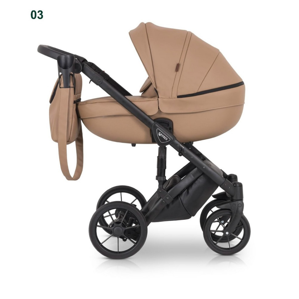 Коляска универсальная 3 в 1 Mirage Basic Verdi 9023-VMB3-3, 5-точечные ремни безопасности