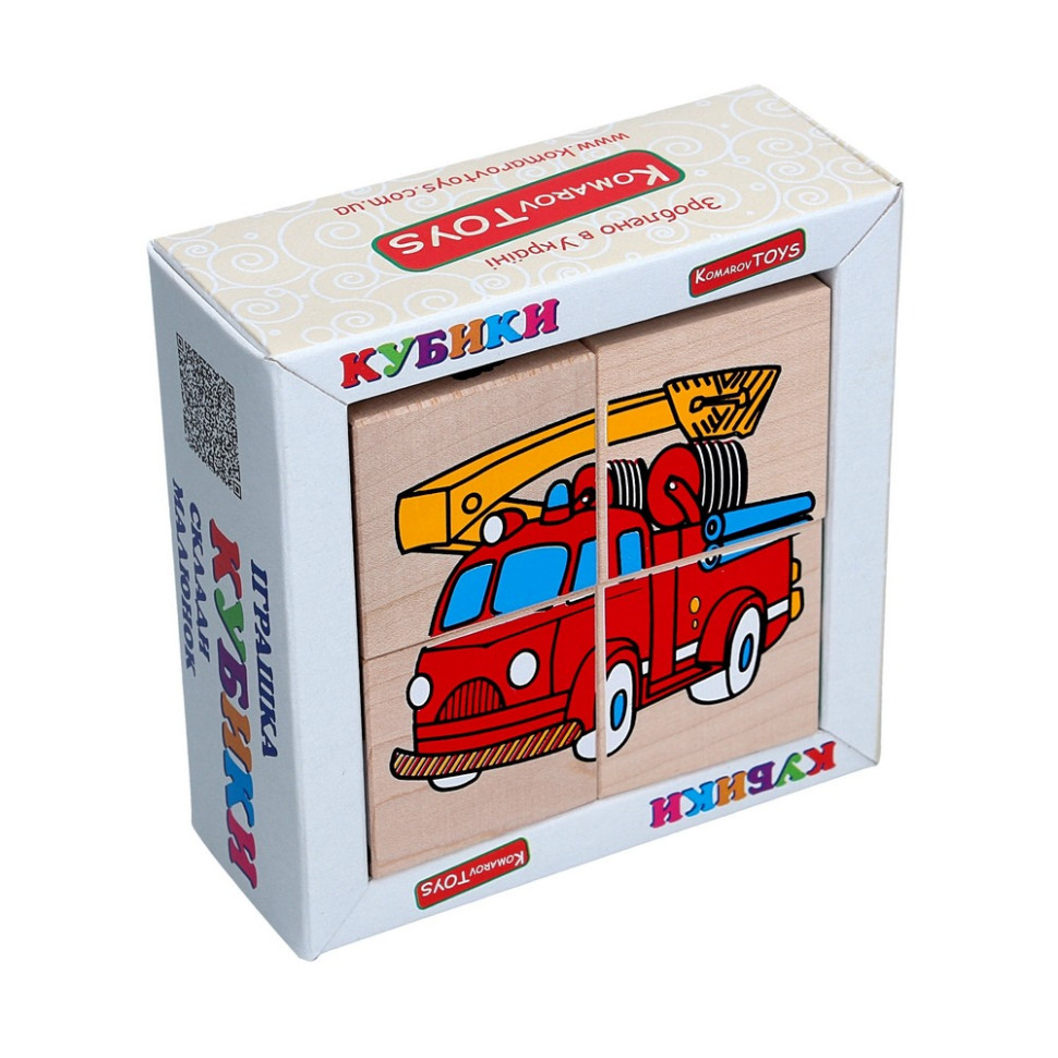 Детский деревянный кубик 