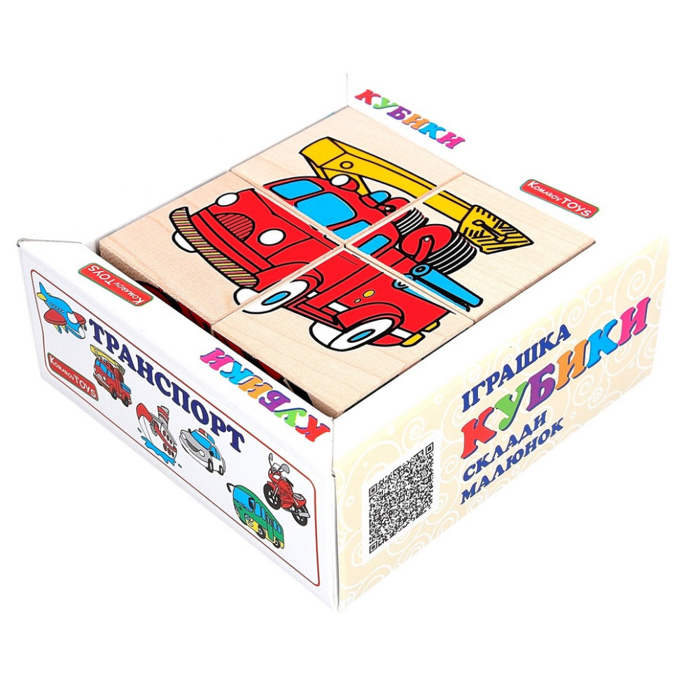 Детский деревянный кубик 