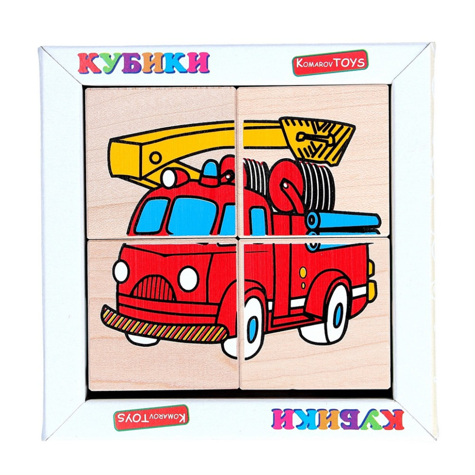Детский деревянный кубик 