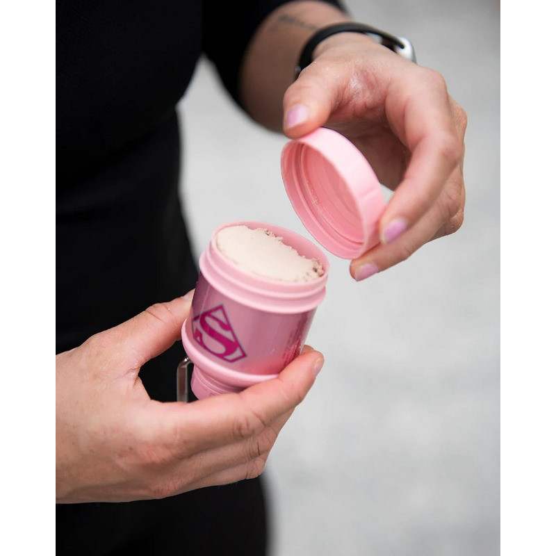 Контейнер Whey2Go Funnel Pillbox DC Supergirl Smartshake 80108101, 110 мл