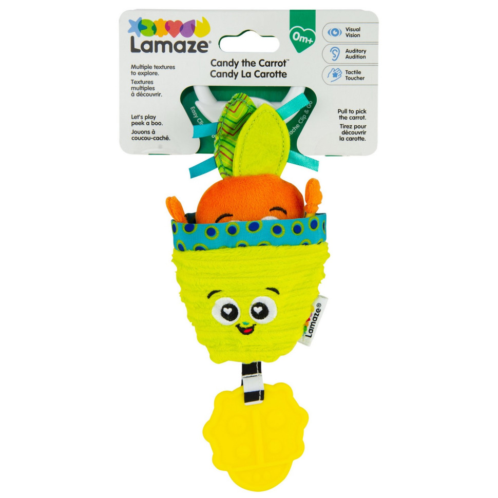 М'яка іграшка-підвіска Морквина Lamaze L27381 із прорізувачем 