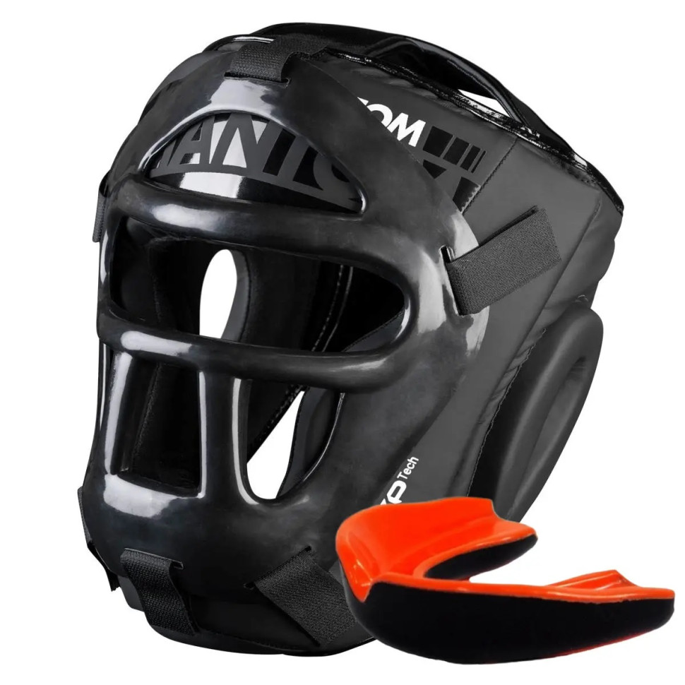 Боксерский шлем Apex Cage Black Phantom PHHG2027 (капа в подарок)