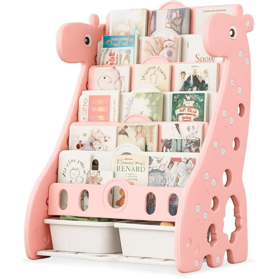 Детский стеллаж для хранения Raffo Mealux KD-E042 Pink розовый