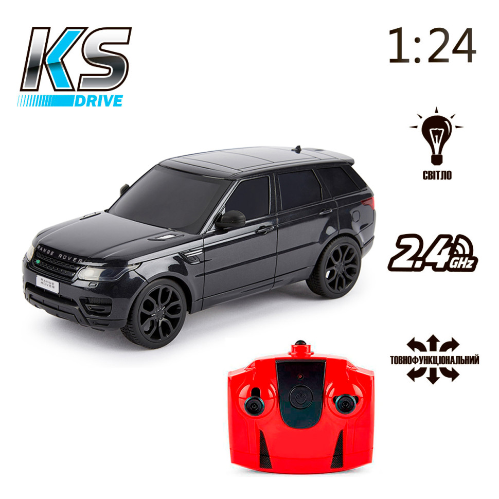 Автомобиль на радиоуправлении LAND ROVER RANGE ROVER SPORT KS DRIVE 124GRRB масштаб 1:24, 2.4Ghz