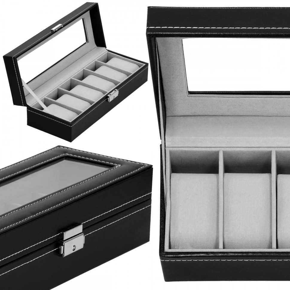 Скринька-органайзер для зберігання годинників Springos HA1053 31.5x11x8 см