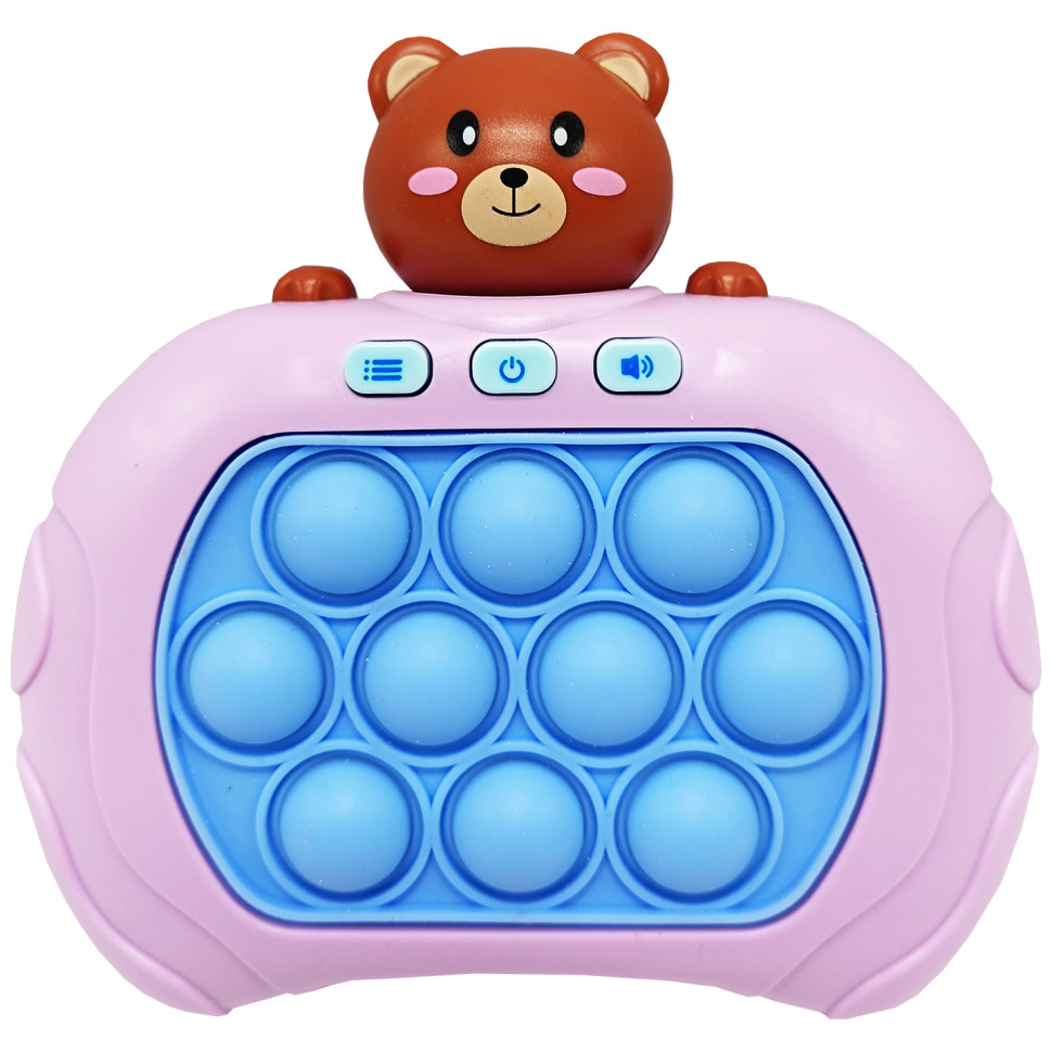 Електронна приставка Pop It консоль Quick Push Puzzle Game Fast Bambi 01-06-02(Violet) антистрес