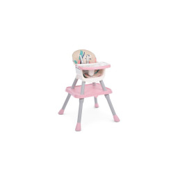 Стульчик для кормления Bambi M 5672-8, трансф, 3в1 (столик, Стульчик для кормления, лего) розовый