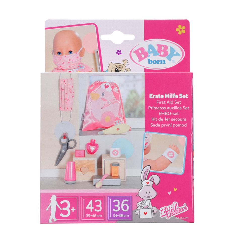 Игровой набор Аптечка в сумке BABY born 834091, 10 предметов 