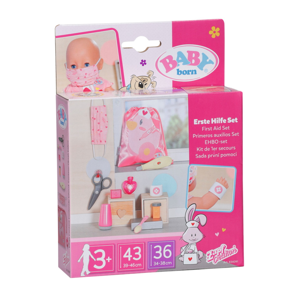 Игровой набор Аптечка в сумке BABY born 834091, 10 предметов 