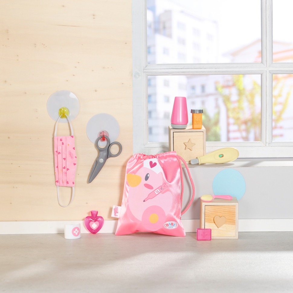 Игровой набор Аптечка в сумке BABY born 834091, 10 предметов 