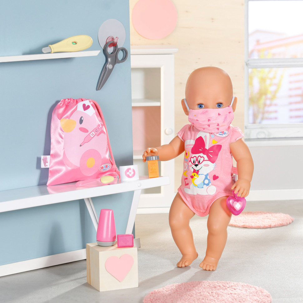 Игровой набор Аптечка в сумке BABY born 834091, 10 предметов 