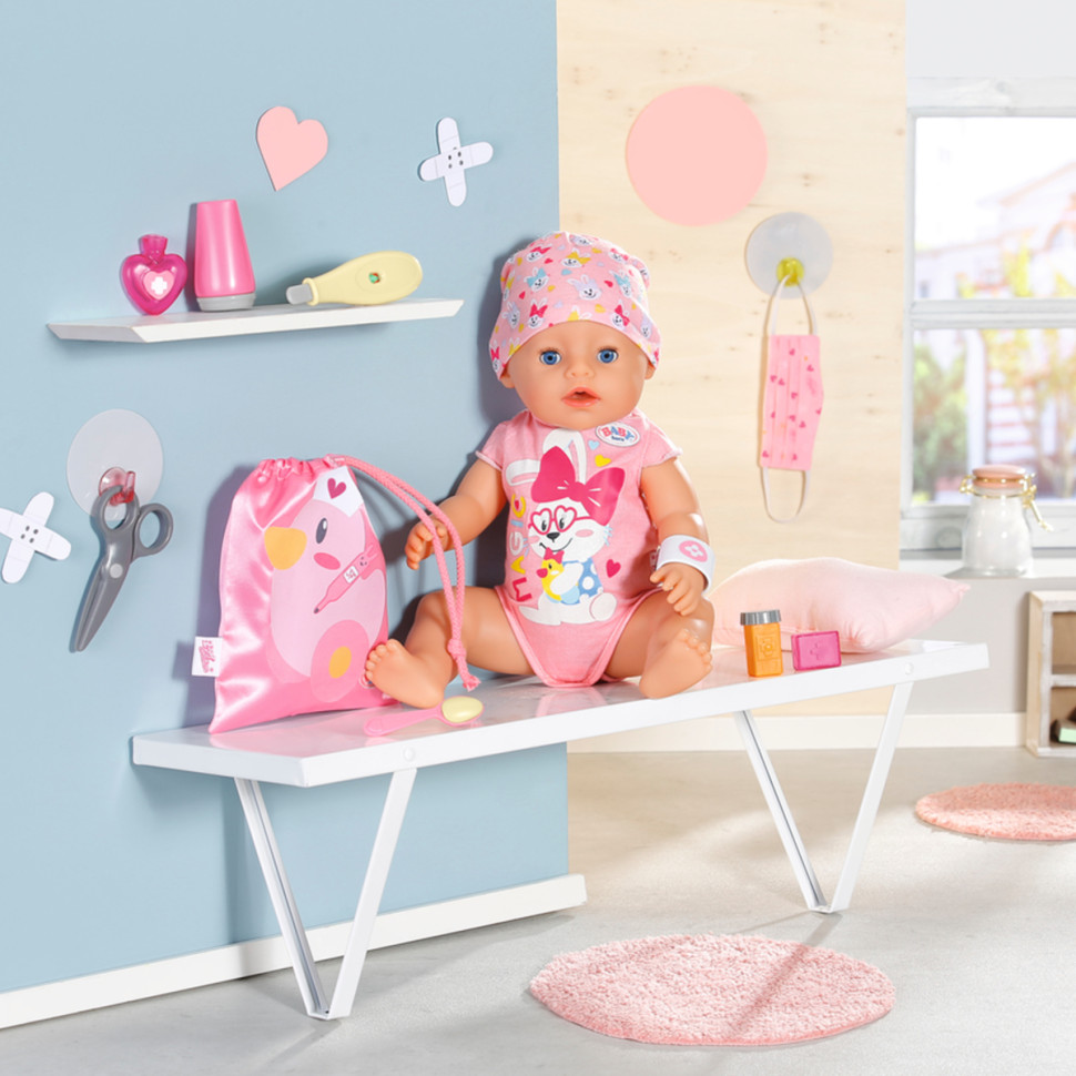 Игровой набор Аптечка в сумке BABY born 834091, 10 предметов 