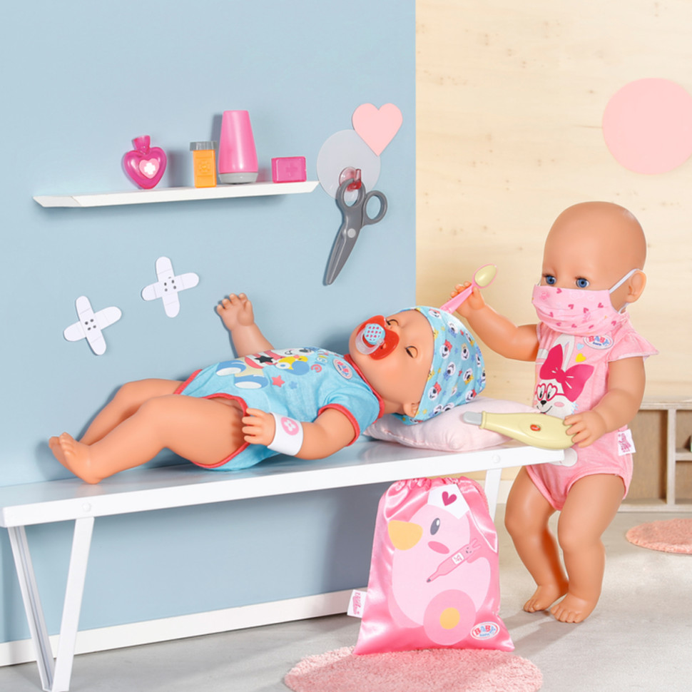 Игровой набор Аптечка в сумке BABY born 834091, 10 предметов 