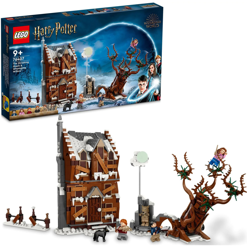 Конструктор LEGO Harry Potter™ Виюча хатина та Войовнича верба 76407, 777 деталей 