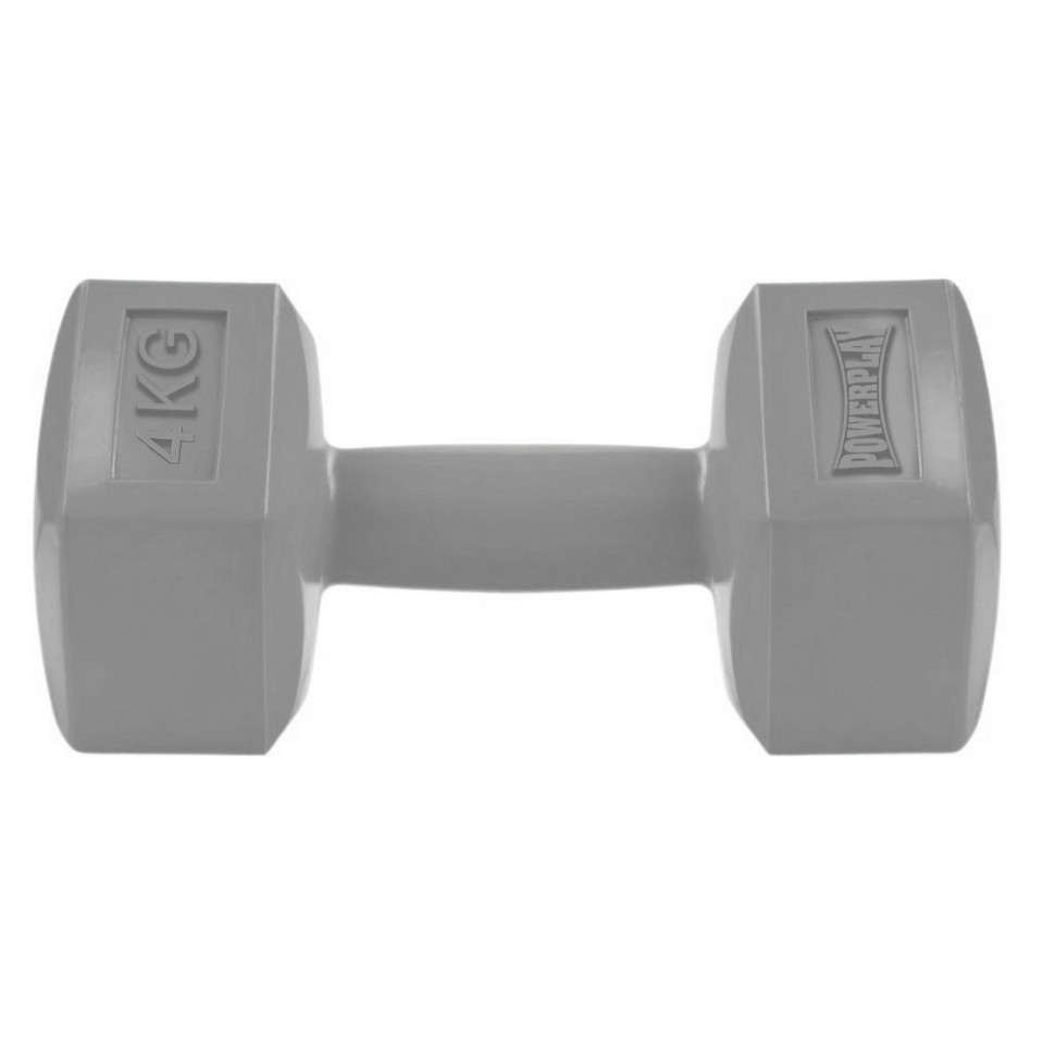 Гантель композитная 4124 Hercules PowerPlay PP_4124_4kg 4 кг, Серая