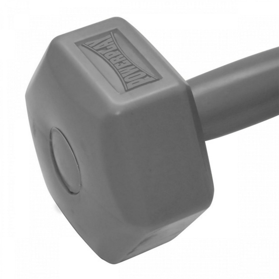 Гантель композитная 4124 Hercules PowerPlay PP_4124_4kg 4 кг, Серая
