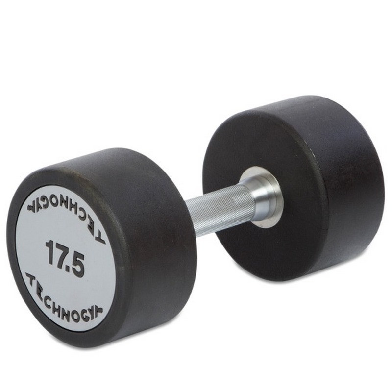 Гантель профессиональная цельная TG Technogym 128653FS 17,5 кг