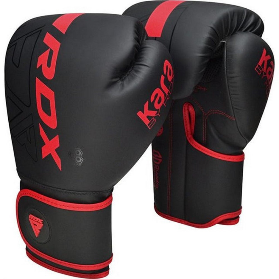 Боксерские перчатки F6 Kara Matte RDX Inc Limited BGR-F6MR-12OZ, Red 12 унций (капа в комплекте)