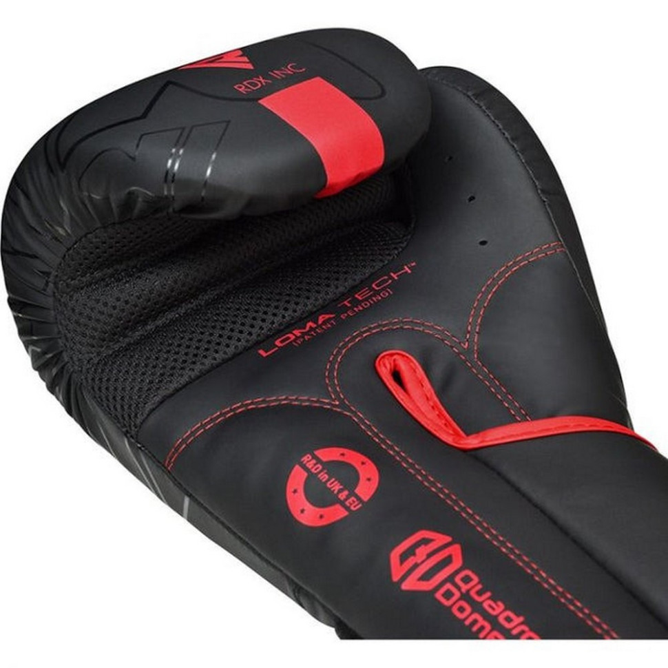 Боксерские перчатки F6 Kara Matte RDX Inc Limited BGR-F6MR-12OZ, Red 12 унций (капа в комплекте)