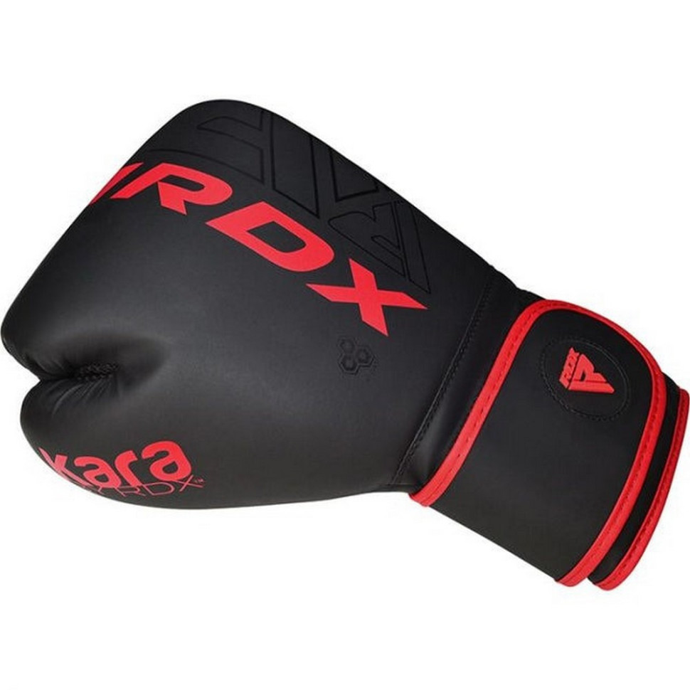 Боксерские перчатки F6 Kara Matte RDX Inc Limited BGR-F6MR-12OZ, Red 12 унций (капа в комплекте)