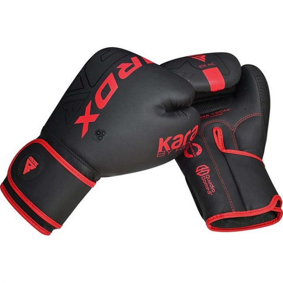 Боксерские перчатки F6 Kara Matte RDX Inc Limited BGR-F6MR-12OZ, Red 12 унций (капа в комплекте)