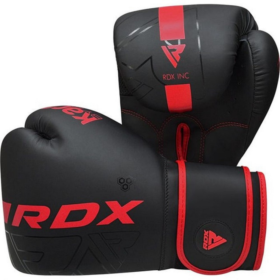Боксерские перчатки F6 Kara Matte RDX Inc Limited BGR-F6MR-12OZ, Red 12 унций (капа в комплекте)
