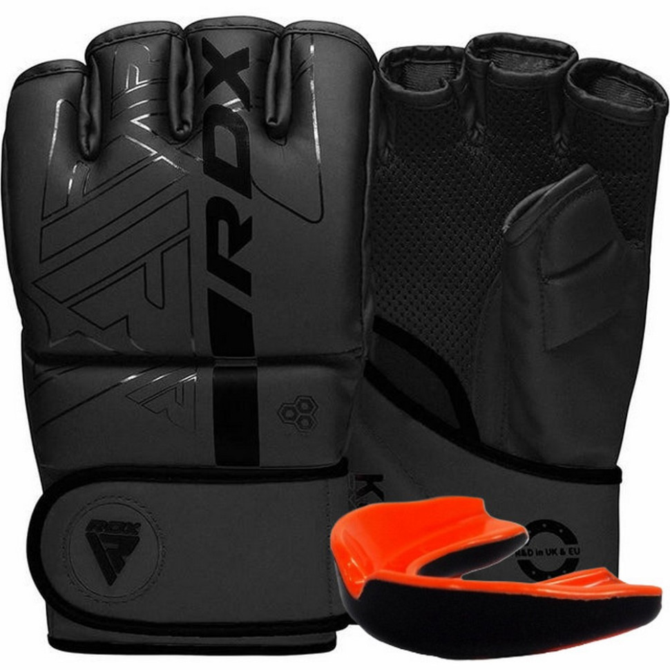 Рукавиці для ММА F6 KARA Matte RDX Inc Limited GGR-F6MB-L, Black, L (капа у комплекті)