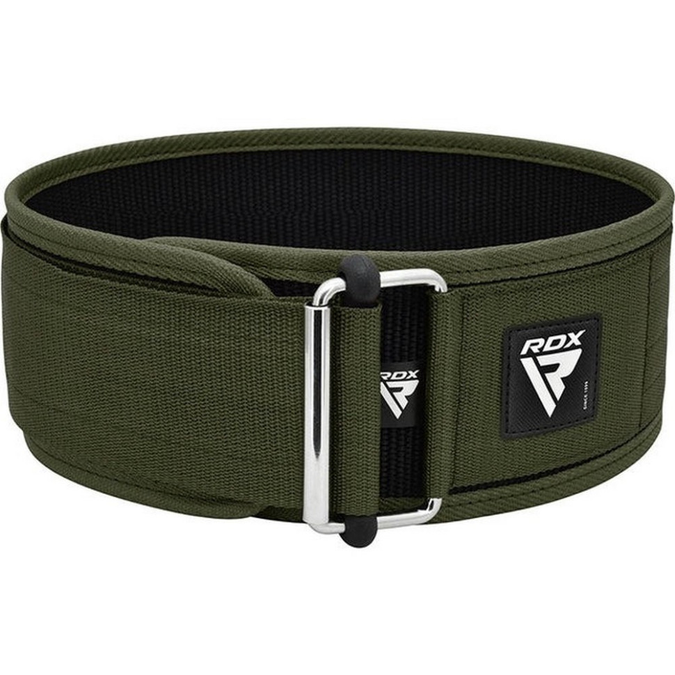 Пояс для тяжелой атлетики RX1 Weight Lifting Belt RDX Inc Limited WBS-RX1AG-XL, Army Green, XL