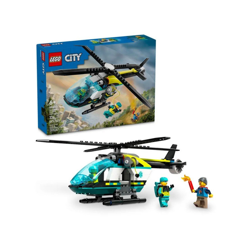 Конструктор Вертолет аварийно-спасательной службы LEGO 60405, 226 деталей