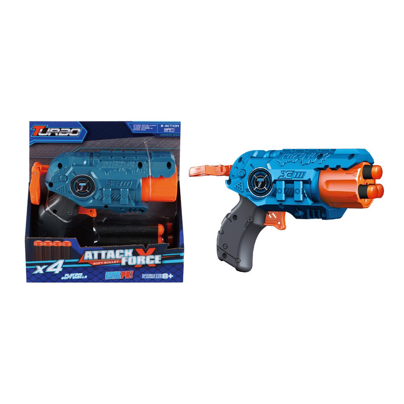 Игрушечный пистолет механический Blaster ВТ301 барабанного типа