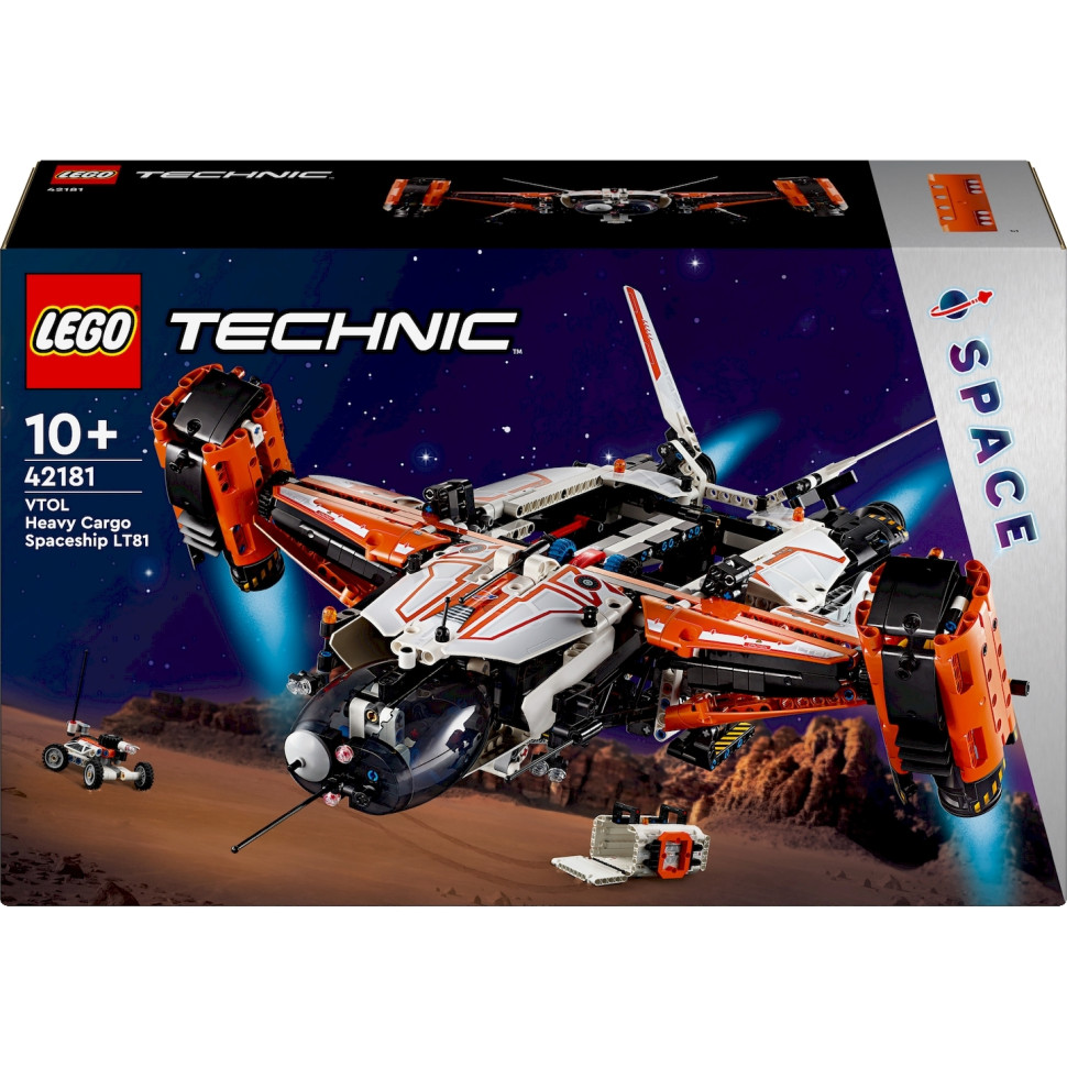 Конструктор LEGO Technic Грузовой космический корабль VTOL LT81 42181, 1365 деталей