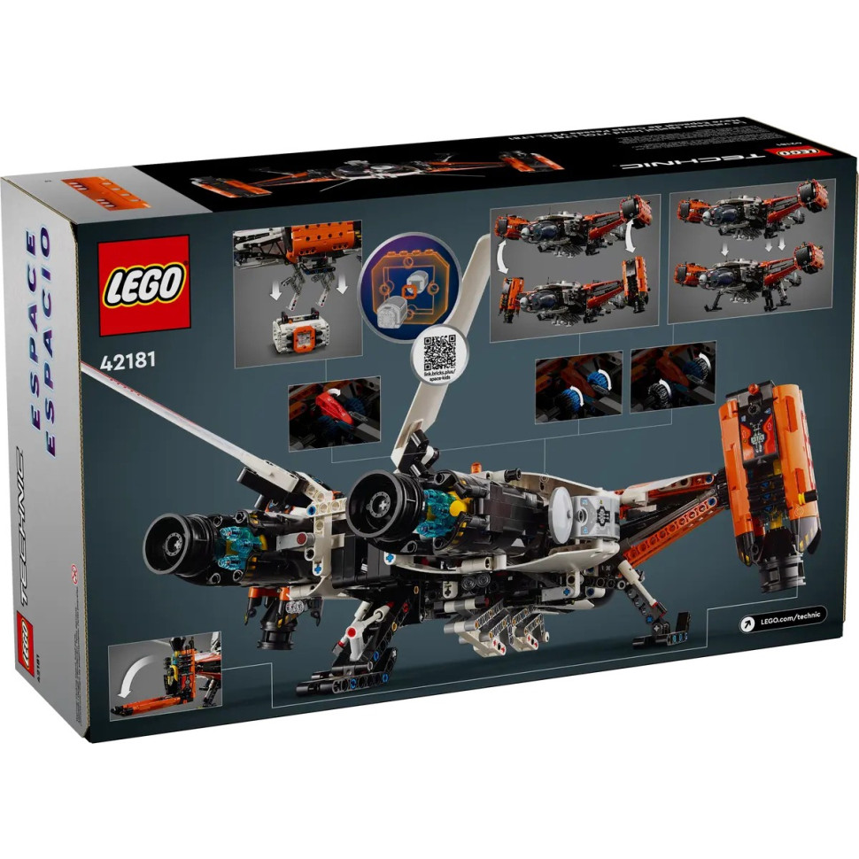 Конструктор LEGO Technic Грузовой космический корабль VTOL LT81 42181, 1365 деталей