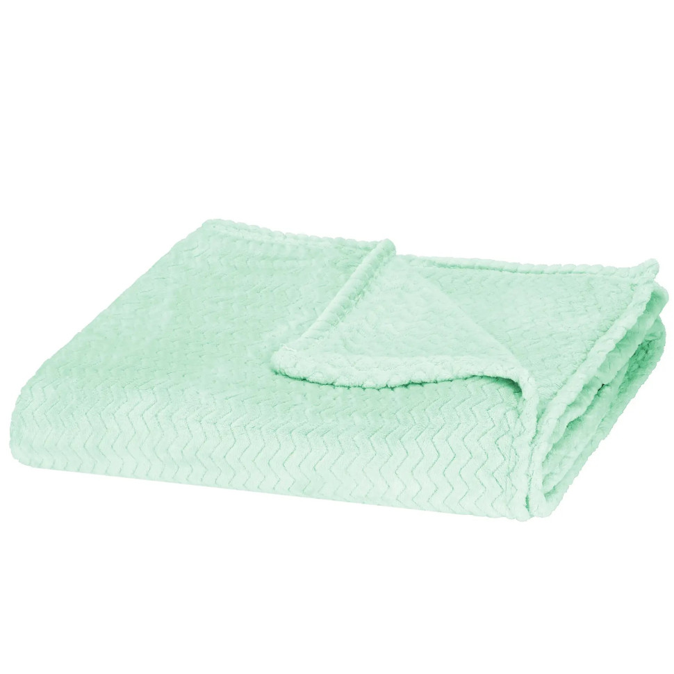 Плед-покрывало Extra Soft Springos HA7157 салатовый 200x220 см