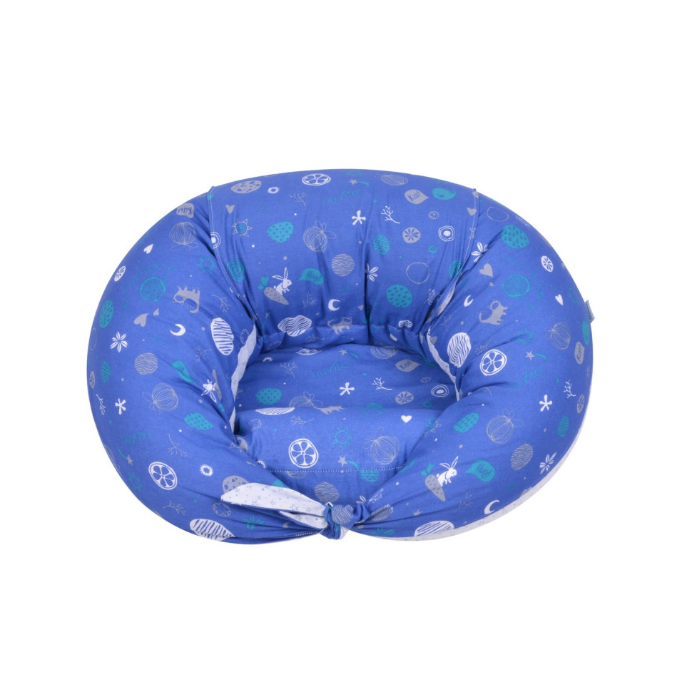 Подушка для вагітних і для годування Nuvita 10 в 1 DreamWizard Синя NV7100BLUE