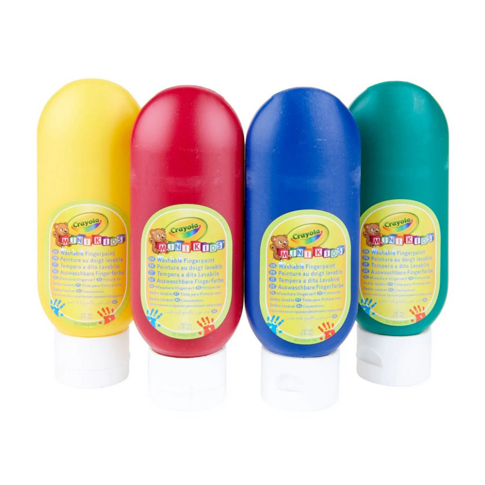 Набір пальчикових фарб Mini Kids Crayola 256455.106, 4 штучки