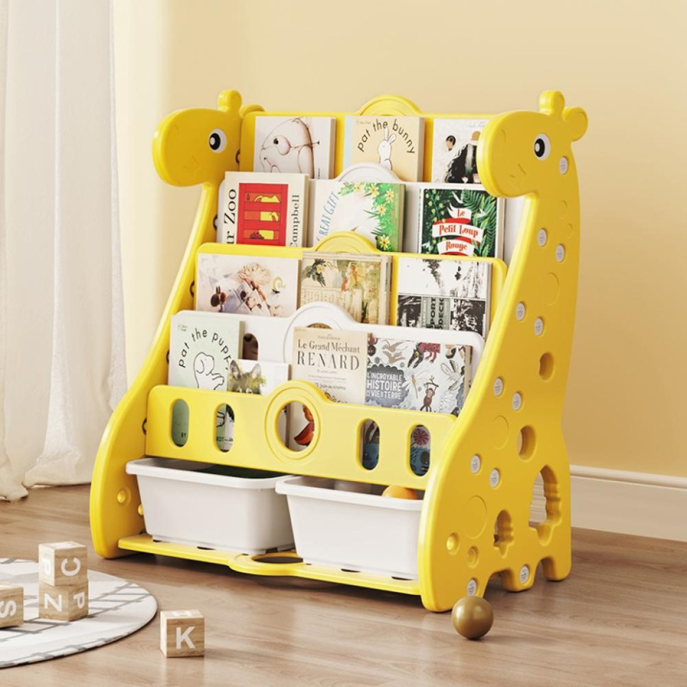 Детский стеллаж для хранения Raffo Mealux KD-E042 Yellow желтый