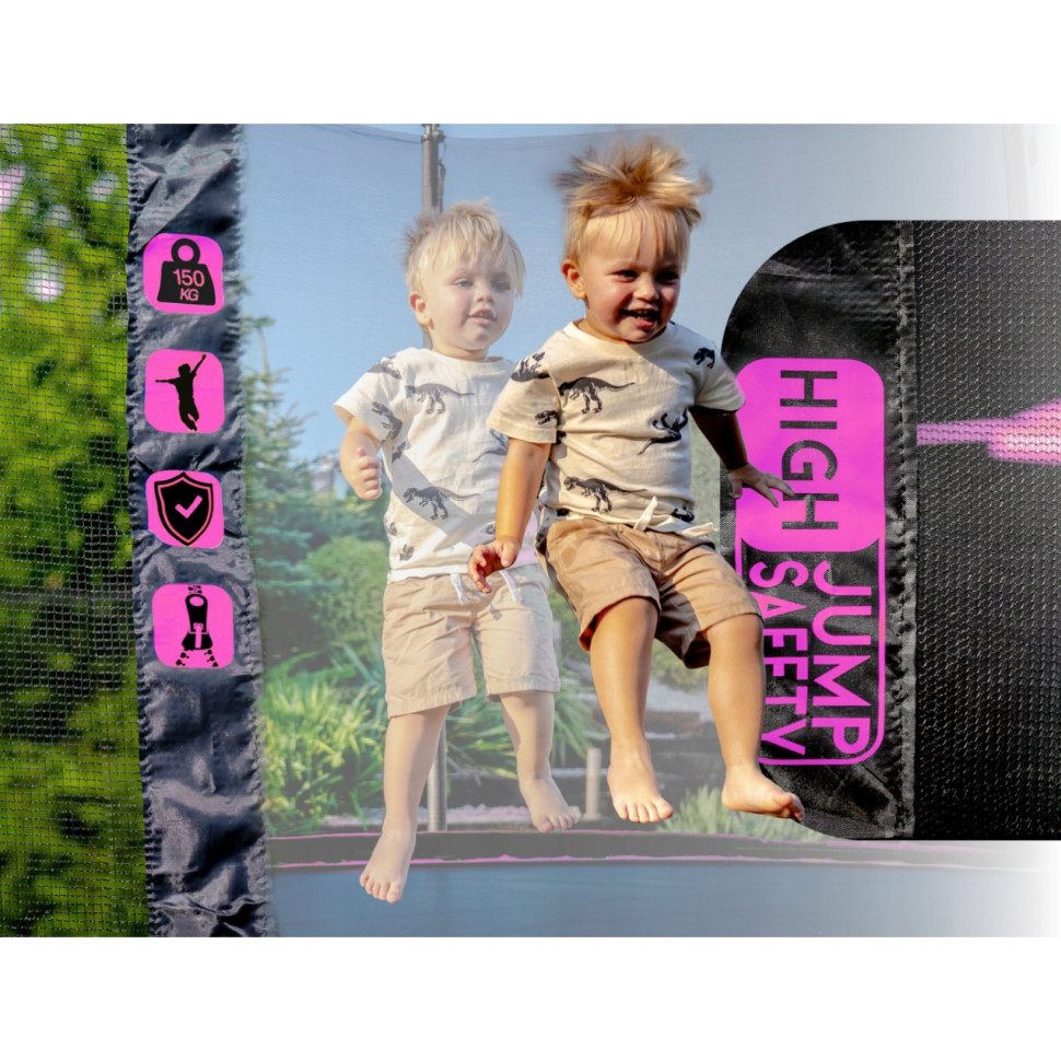 Батут с внутренней сеткой Thunder INSIDE-ULTRA-10FT-PINK Black/Pink 312 см 